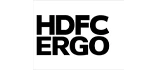 The HDFC Ergo logo is displayed on a white background.