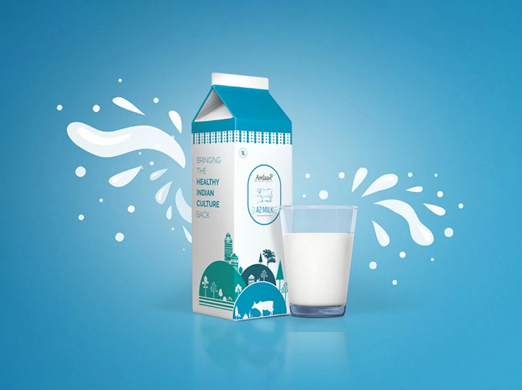 Amlaan A2 Milk Packaging